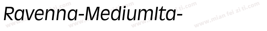 Ravenna-MediumIta字体转换