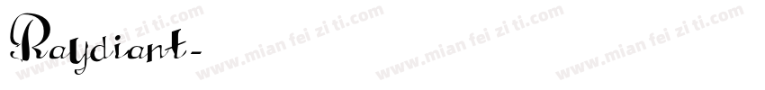 Raydiant字体转换