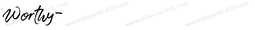 Worthy字体转换