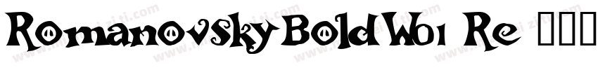 RomanovskyBoldW01-Re字体转换