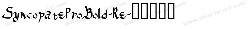 SyncopateProBold-Re字体转换