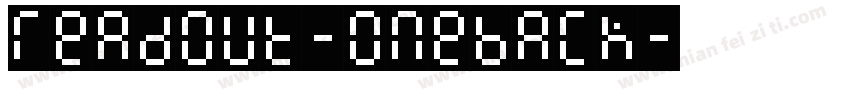 Readout-OneBack字体转换