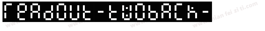 Readout-TwoBack字体转换