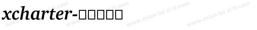 xcharter字体转换