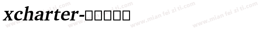xcharter字体转换
