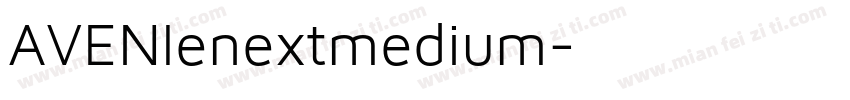 AVENIenextmedium字体转换