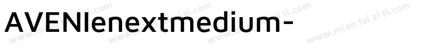 AVENIenextmedium字体转换