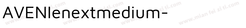 AVENIenextmedium字体转换