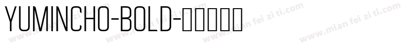 YuMincho-bold字体转换