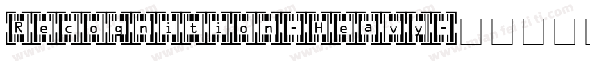 Recognition-Heavy字体转换