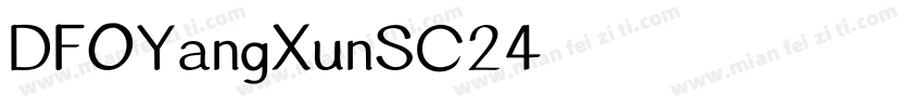 DFOYangXunSC24字体转换
