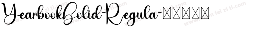 YearbookSolid-Regula字体转换