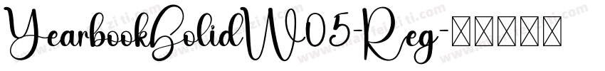 YearbookSolidW05-Reg字体转换