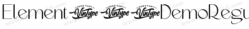 Element120DemoRegular-yVWM字体转换