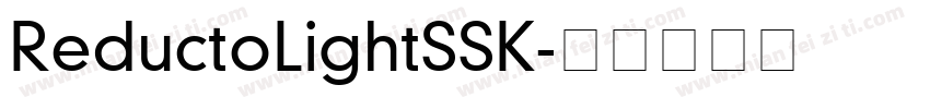 ReductoLightSSK字体转换