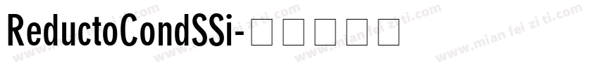 ReductoCondSSi字体转换