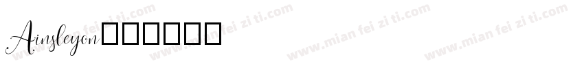 Ainsleyon字体转换