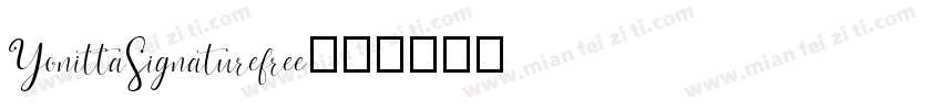 YonittaSignaturefree字体转换