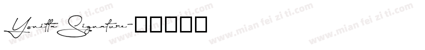 YonittaSignature字体转换