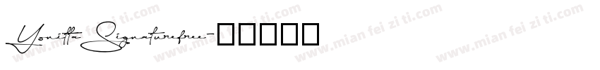 YonittaSignaturefree字体转换