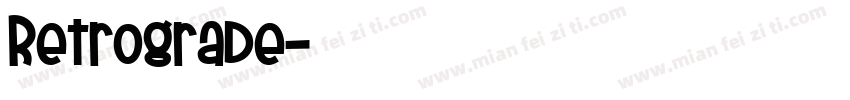 Retrograde字体转换