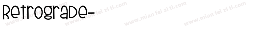 Retrograde字体转换