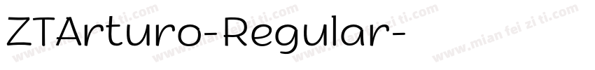 ZTArturo-Regular字体转换