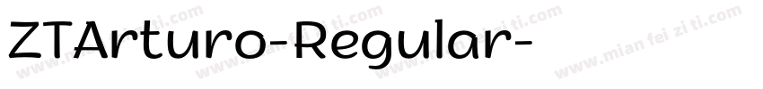 ZTArturo-Regular字体转换