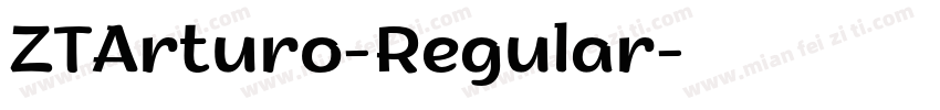 ZTArturo-Regular字体转换