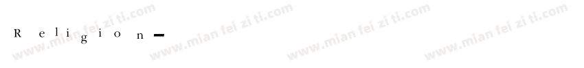 Religion字体转换