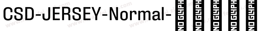 CSD-JERSEY-Normal字体转换