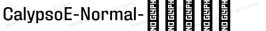 CalypsoE-Normal字体转换