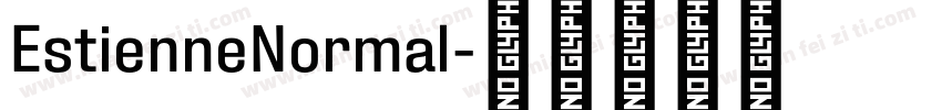 EstienneNormal字体转换