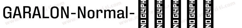 GARALON-Normal字体转换