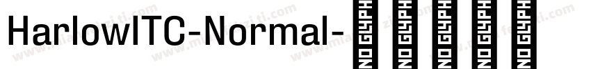 HarlowITC-Normal字体转换