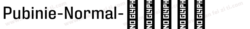 Pubinie-Normal字体转换