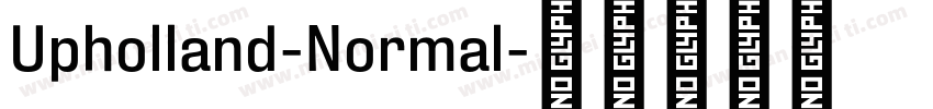 Upholland-Normal字体转换