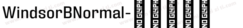 WindsorBNormal字体转换