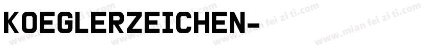 KoeglerZeichen字体转换