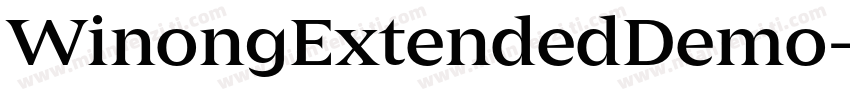WinongExtendedDemo字体转换