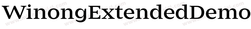 WinongExtendedDemo字体转换