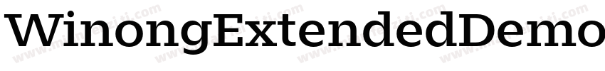 WinongExtendedDemo字体转换