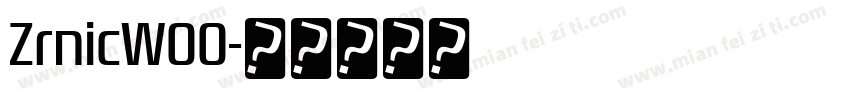 ZrnicW00字体转换