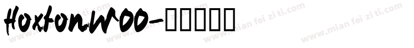 HoxtonW00字体转换