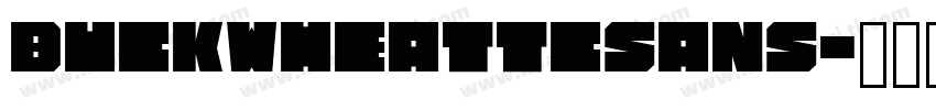 BuckwheatTCSans字体转换