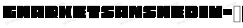 GmarketSansMediu字体转换