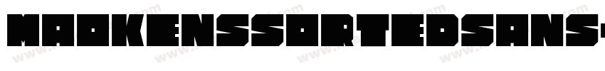 MaokenssortedSans字体转换