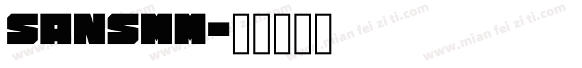 SansMM字体转换