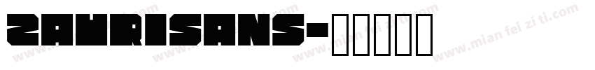 ZauriSans字体转换