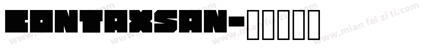 contaxsan字体转换